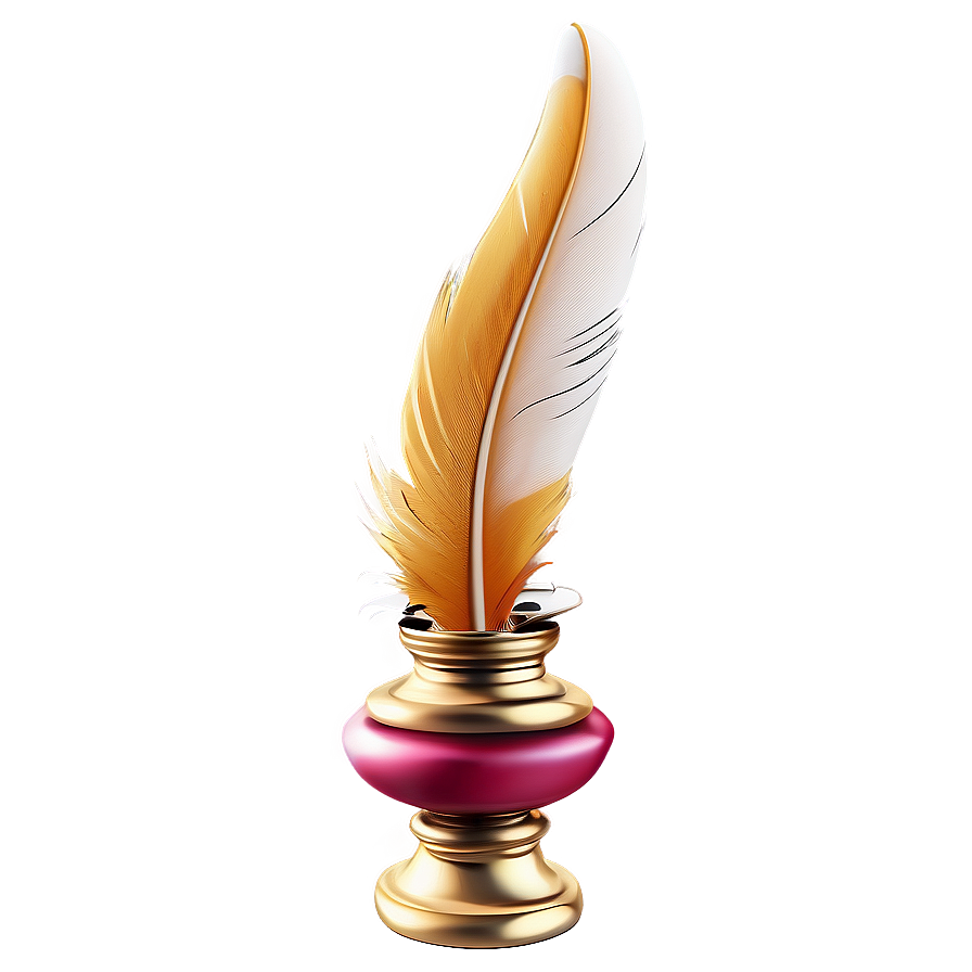 Elegant Quill And Inkwell Png Kgr2 PNG Image