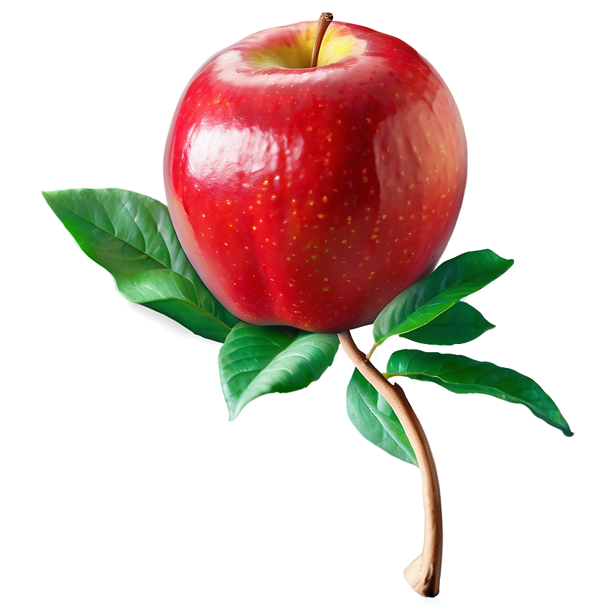 Elegant Red Apple Png Lir PNG Image