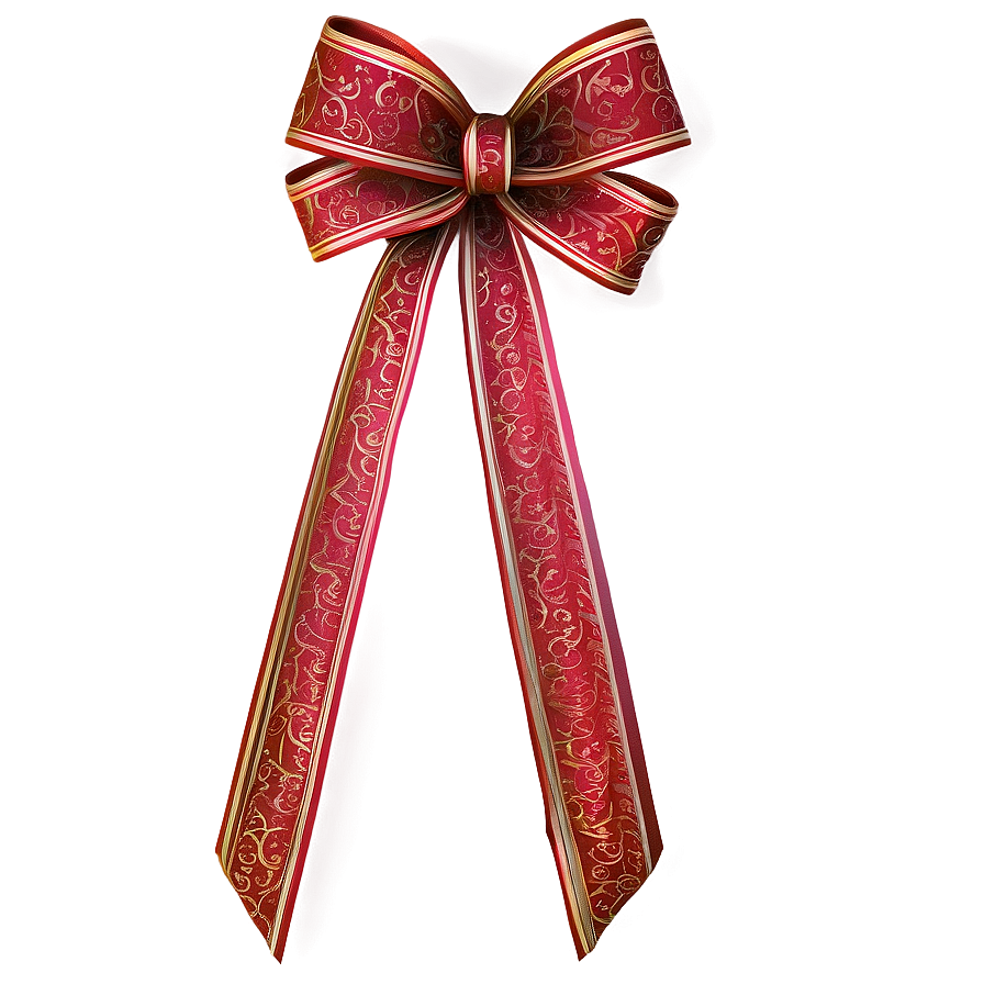 Elegant Red Bow Png 38 PNG Image