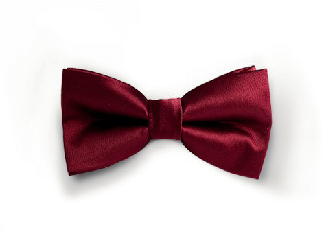 Elegant Red Bow Tie PNG Image