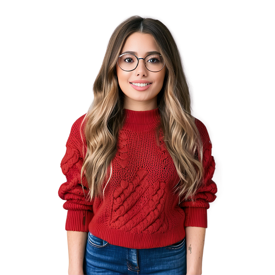 Elegant Red Sweater Png 06292024 PNG Image