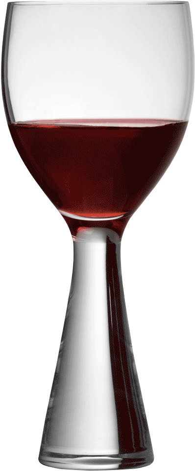 Elegant Red Wine Glass PNG Image