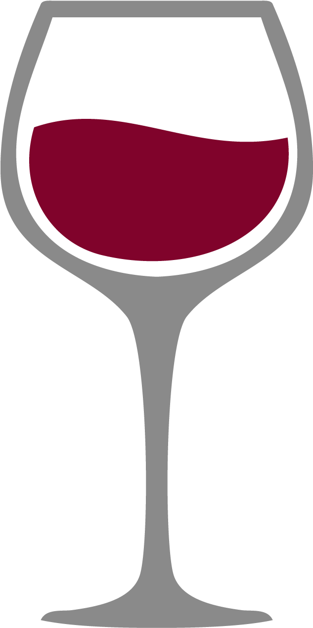 Elegant Red Wine Glass Silhouette PNG Image