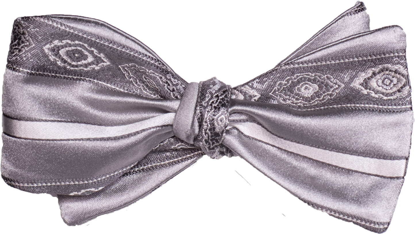 Elegant Satin Bow Tie PNG Image