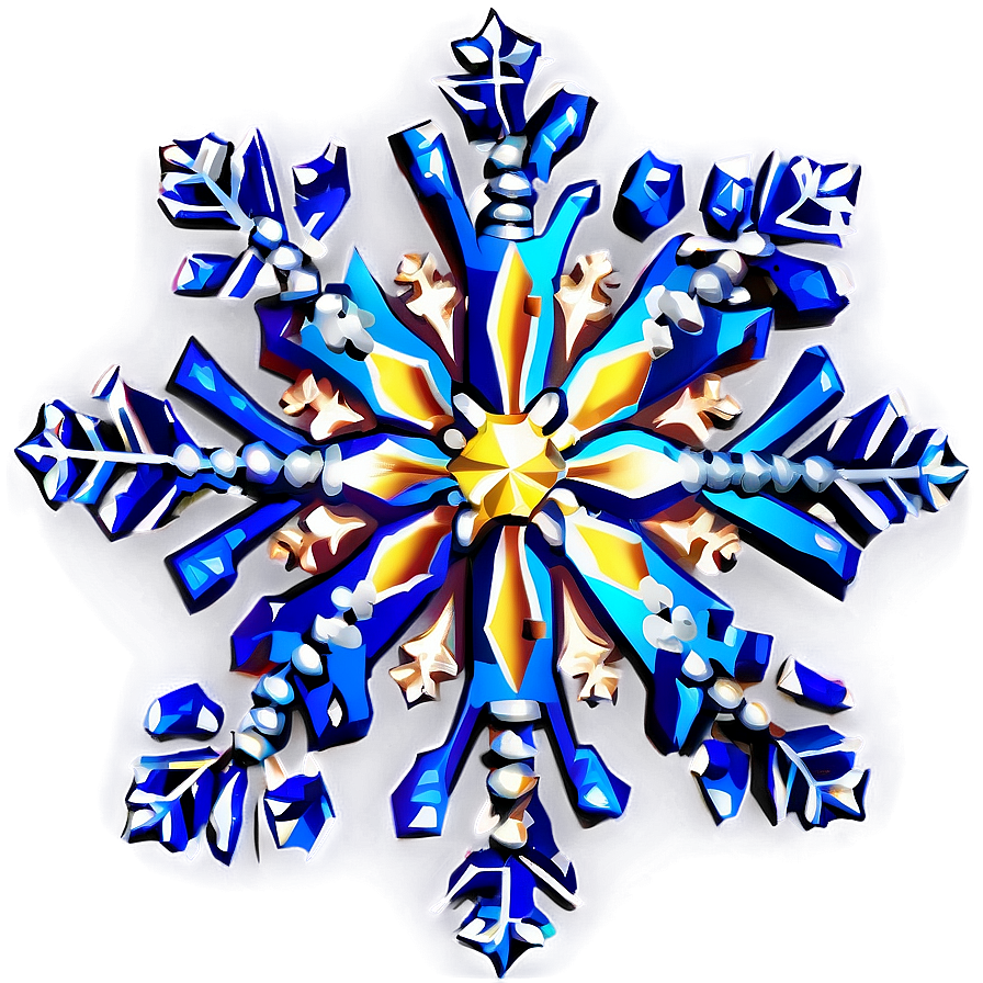 Elegant Snowflake Emblem Png Cke33 PNG Image