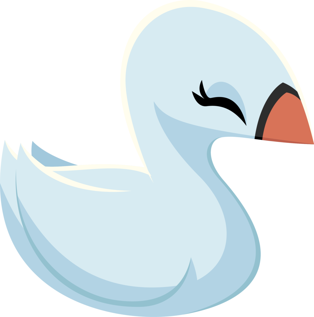 Elegant Swan Illustration PNG Image