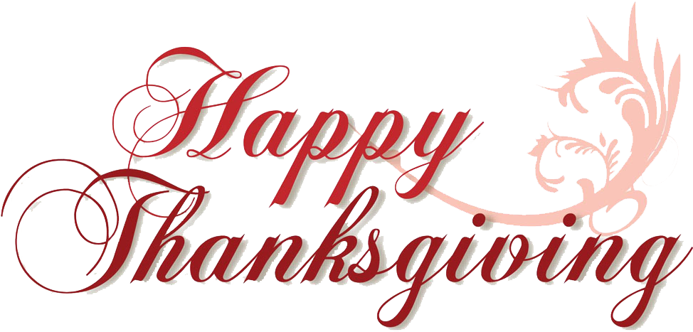 Elegant Thanksgiving Greeting PNG Image