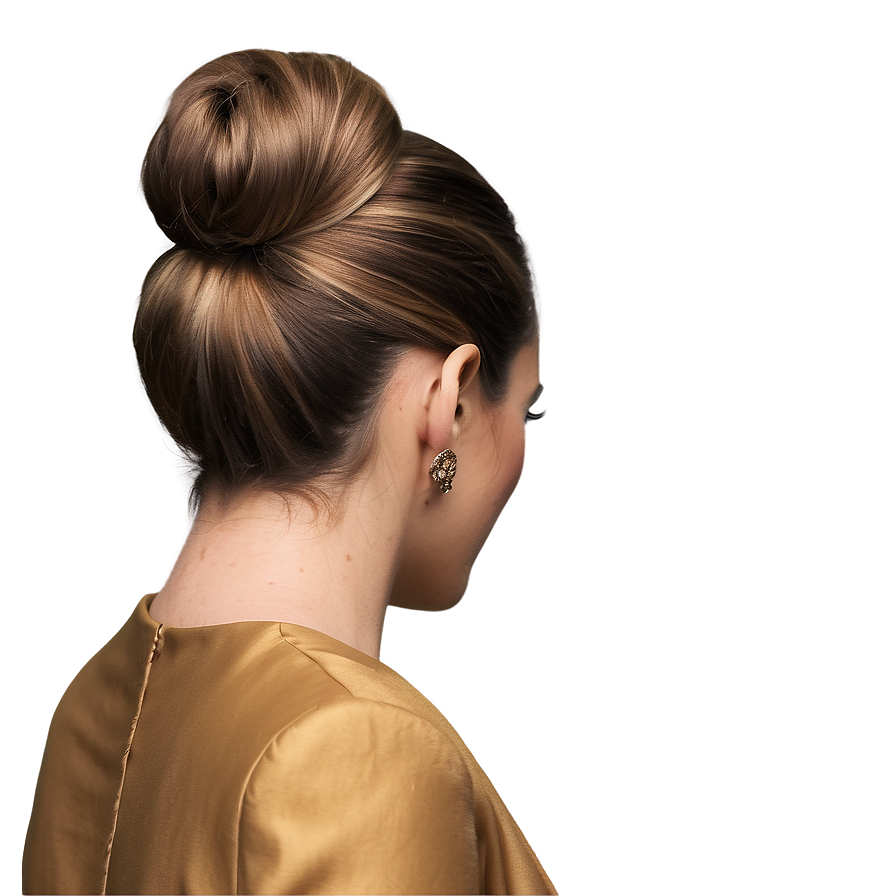 Elegant Updo Brown Hair Png Nlg PNG Image