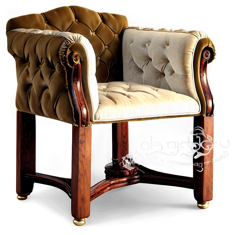 Elegant Velvet Armchair Png Kkl PNG Image