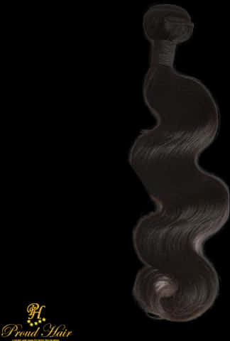 Elegant Waves Hair Extension PNG Image