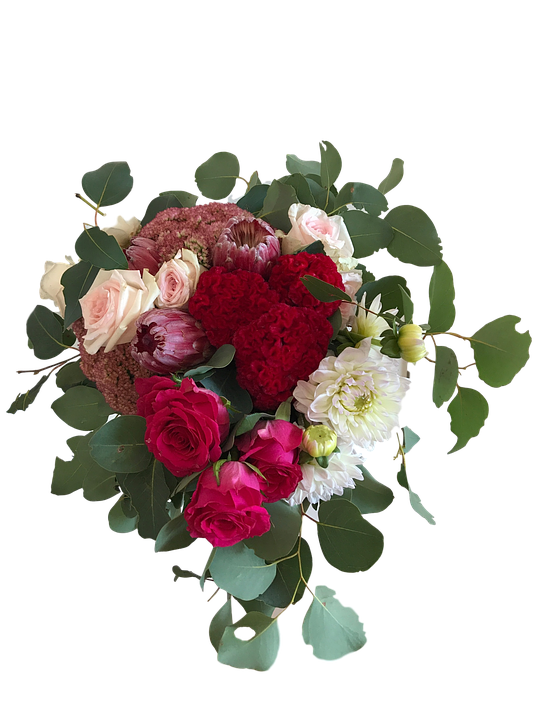 Elegant Wedding Bouquet Floral Arrangement PNG Image