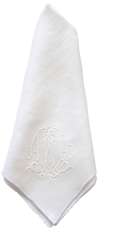 Elegant White Linen Napkin PNG Image