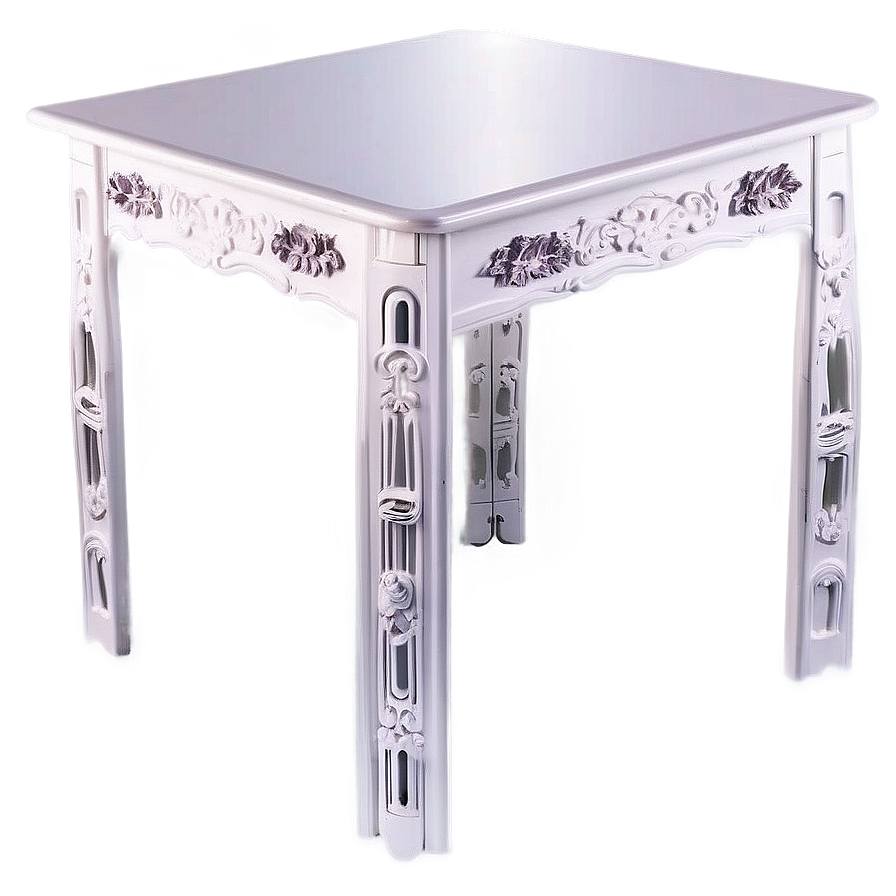 Elegant White Table Png 06122024 PNG Image