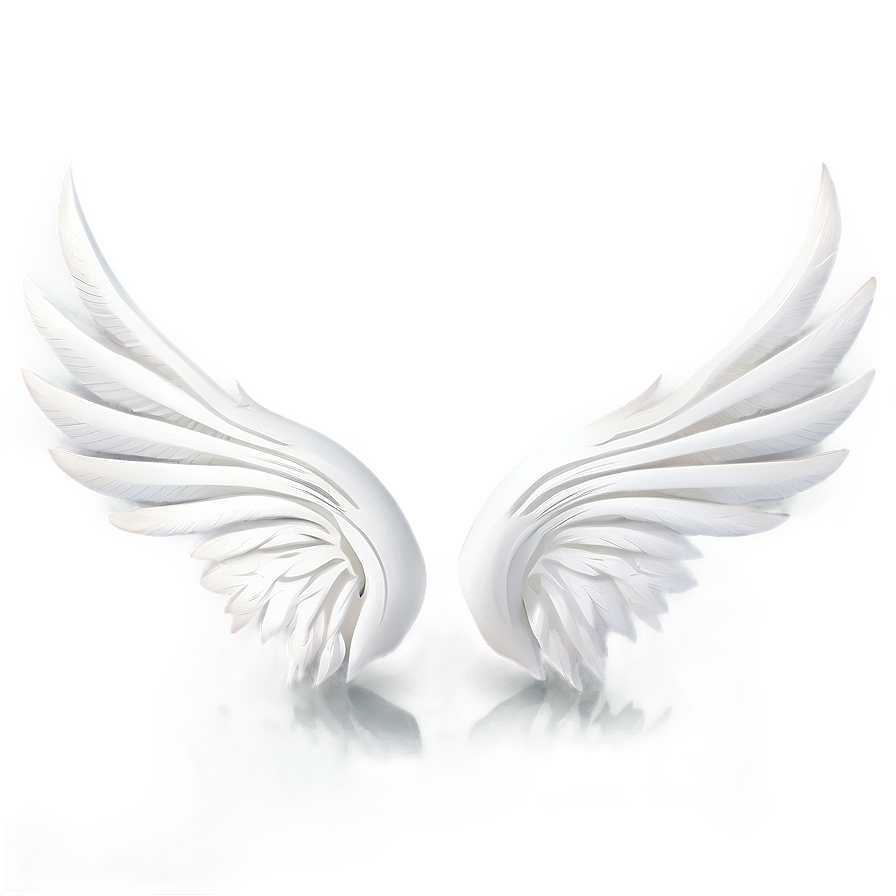 Elegant White Wings Silhouette Png 60 PNG Image