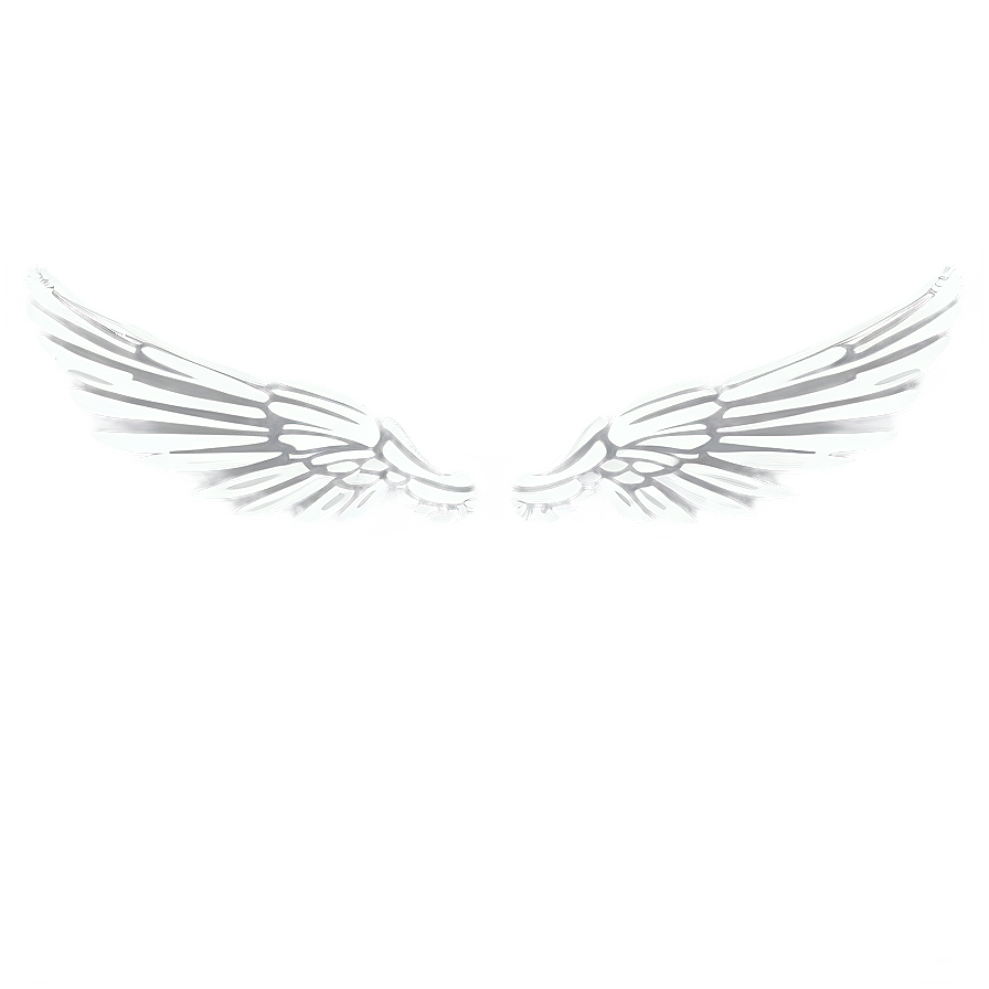 Elegant White Wings Silhouette Png Cha90 PNG Image