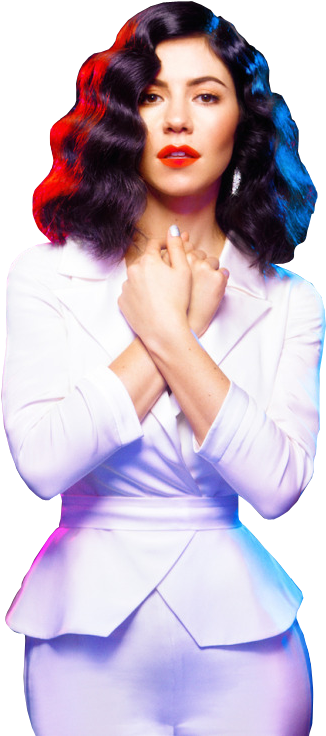 Elegant Womanin White Suit PNG Image