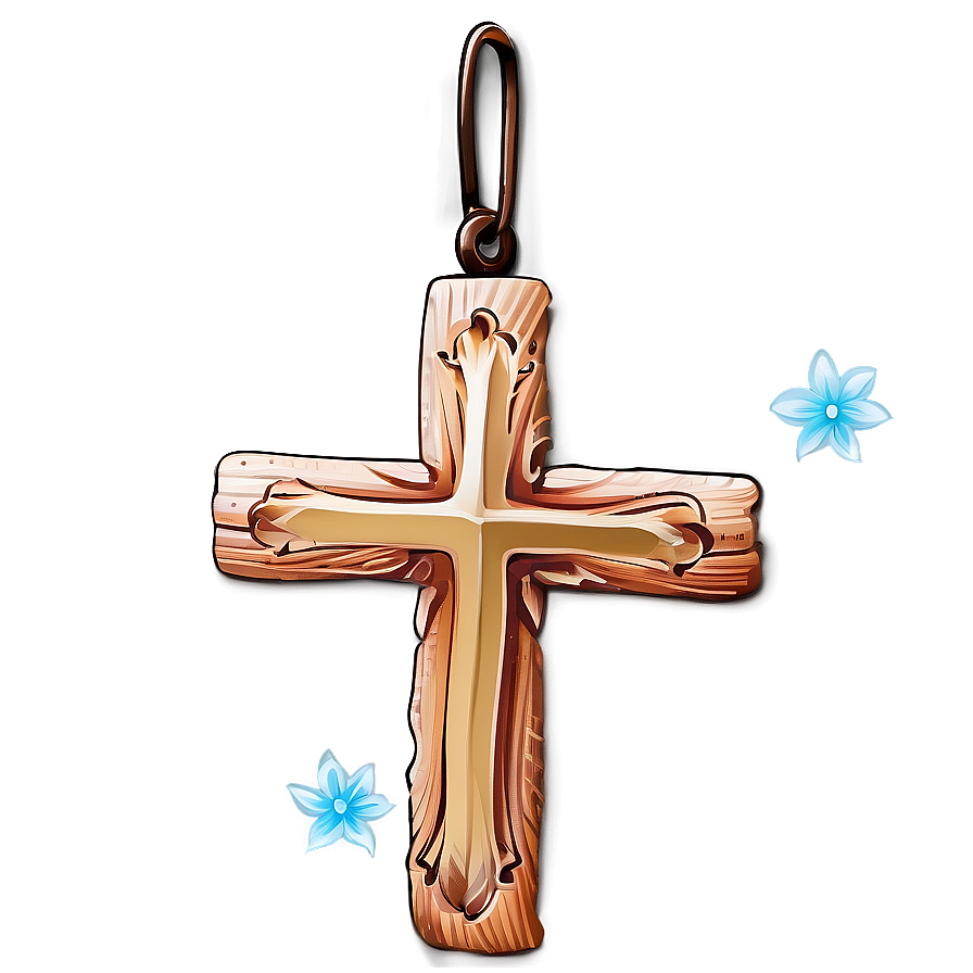 Elegant Wooden Cross Png 05252024 PNG Image