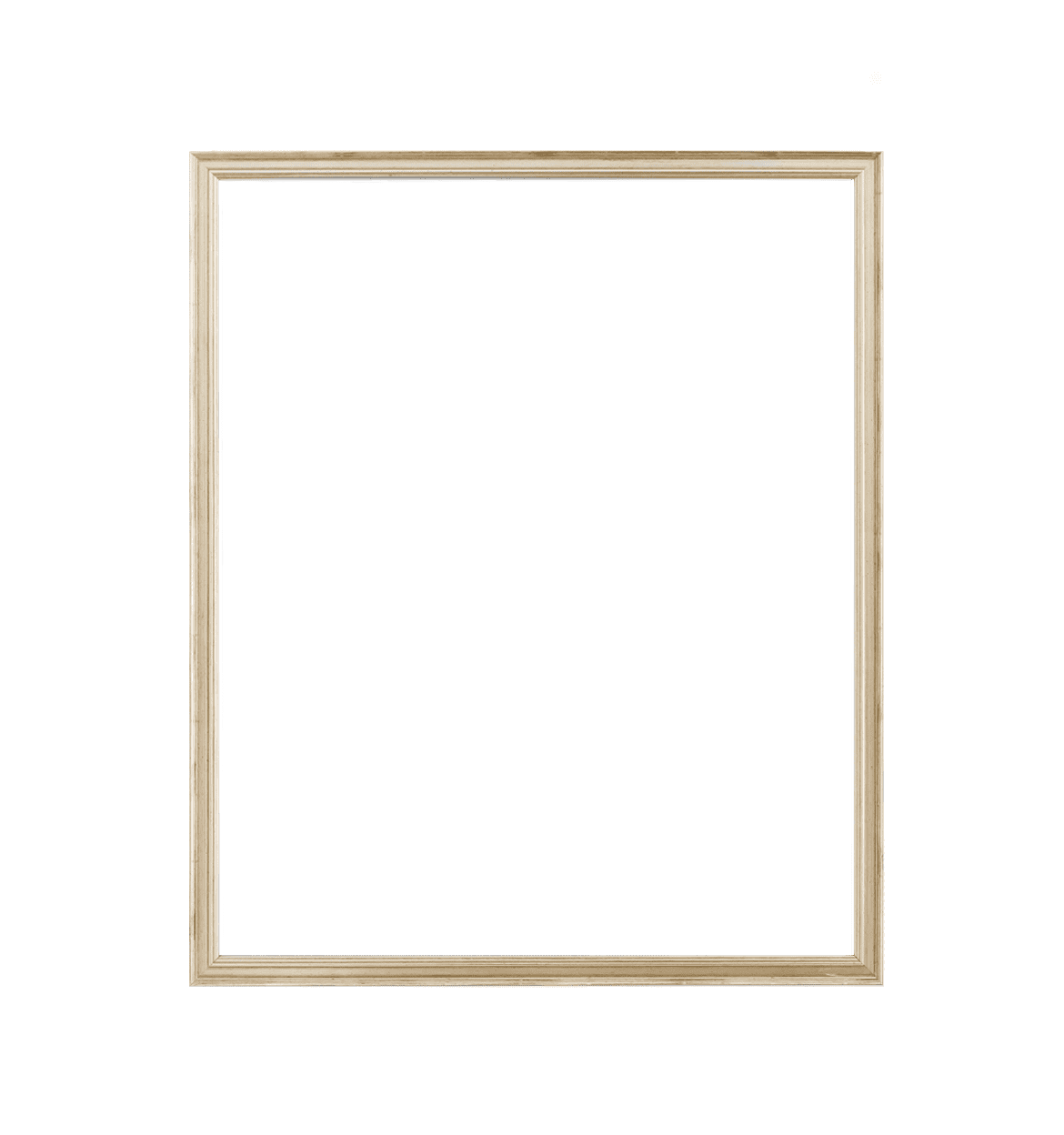 Elegant Wooden Frameon Plain Background PNG Image