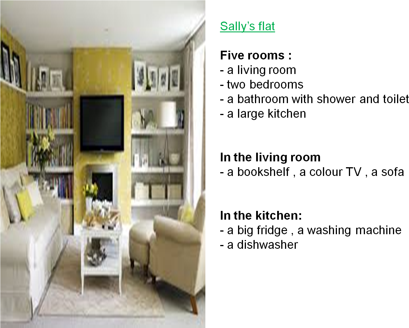 Elegant Yellow Living Room Interior PNG Image