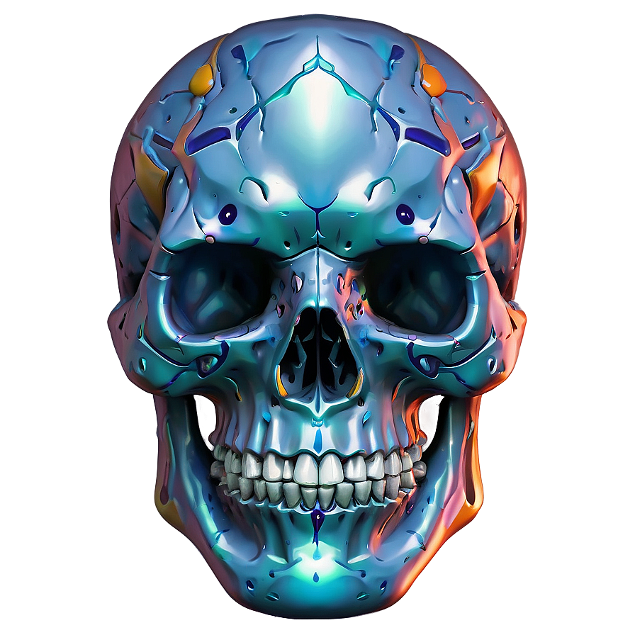 Elemental Skull Graphic Png A PNG Image