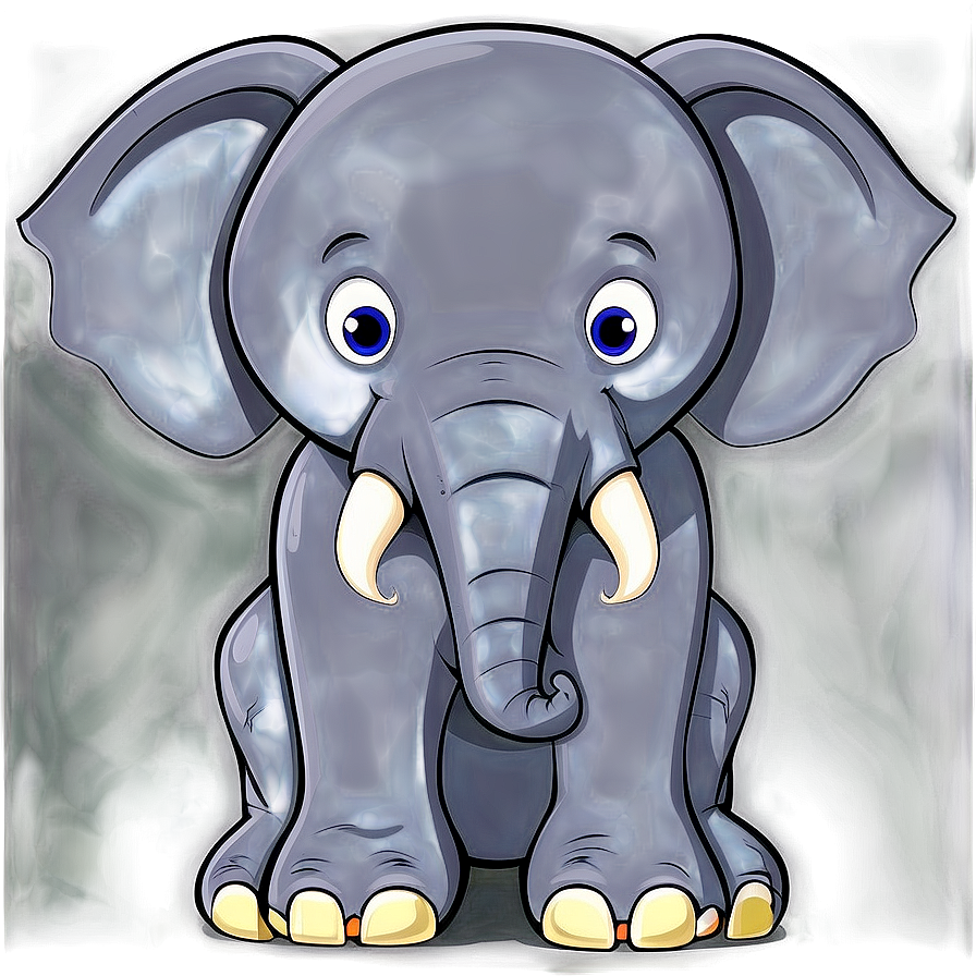 Elephant Cartoon In Jungle Png Fuw36 PNG Image