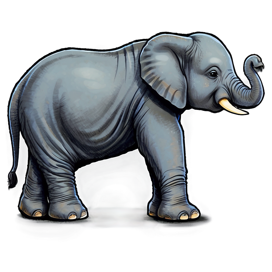 Elephant Cartoon In Pajamas Png 33 PNG Image