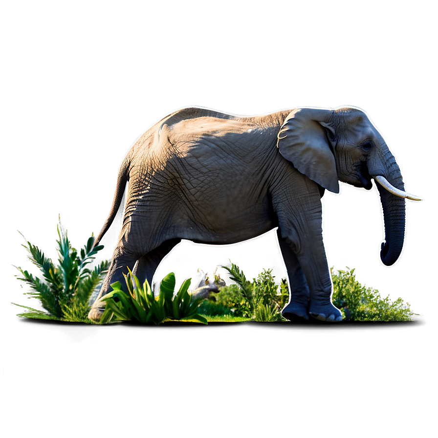 Elephant Habitat Scenery Png Mfv PNG Image