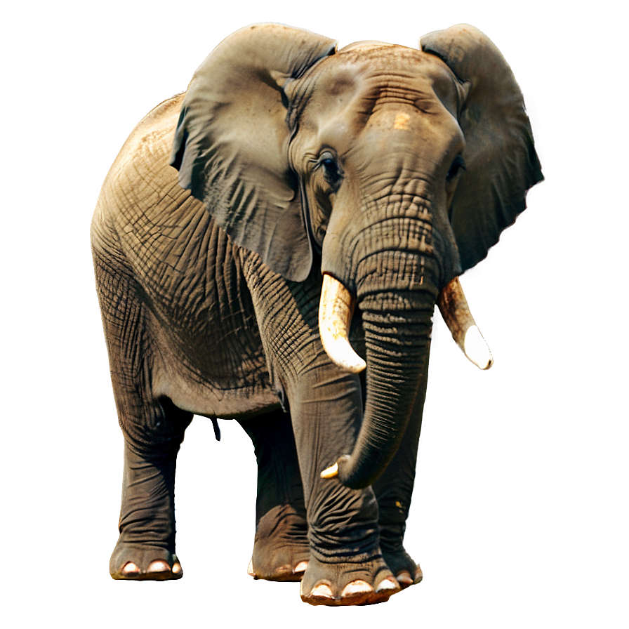 Elephant In Savannah Png Oxn22 PNG Image