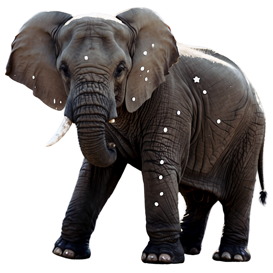 Elephant Under Starry Sky Png 05032024 PNG Image