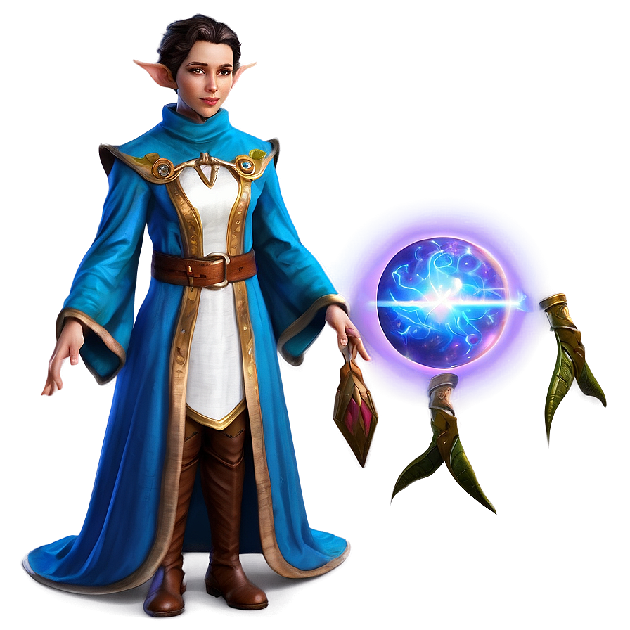 Elf Healer With Magic Png Mco38 PNG Image