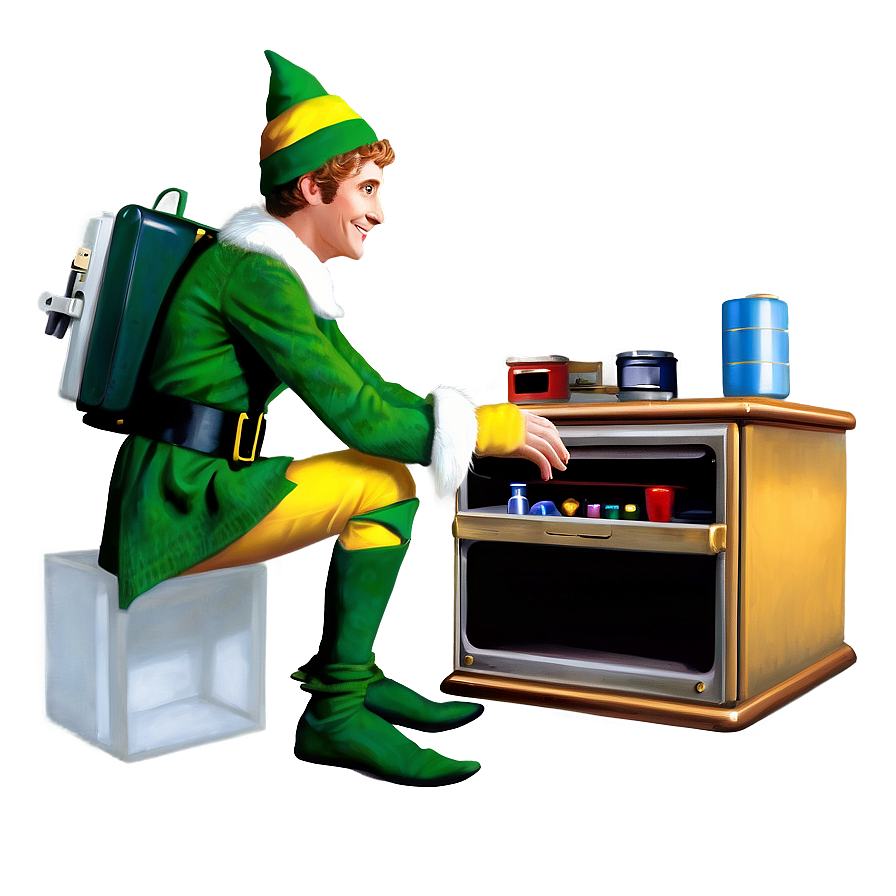 Elf Inventing Gadgets Png 84 PNG Image