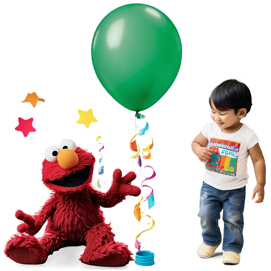 Elmo Birthday Party Games Png Vrt PNG Image