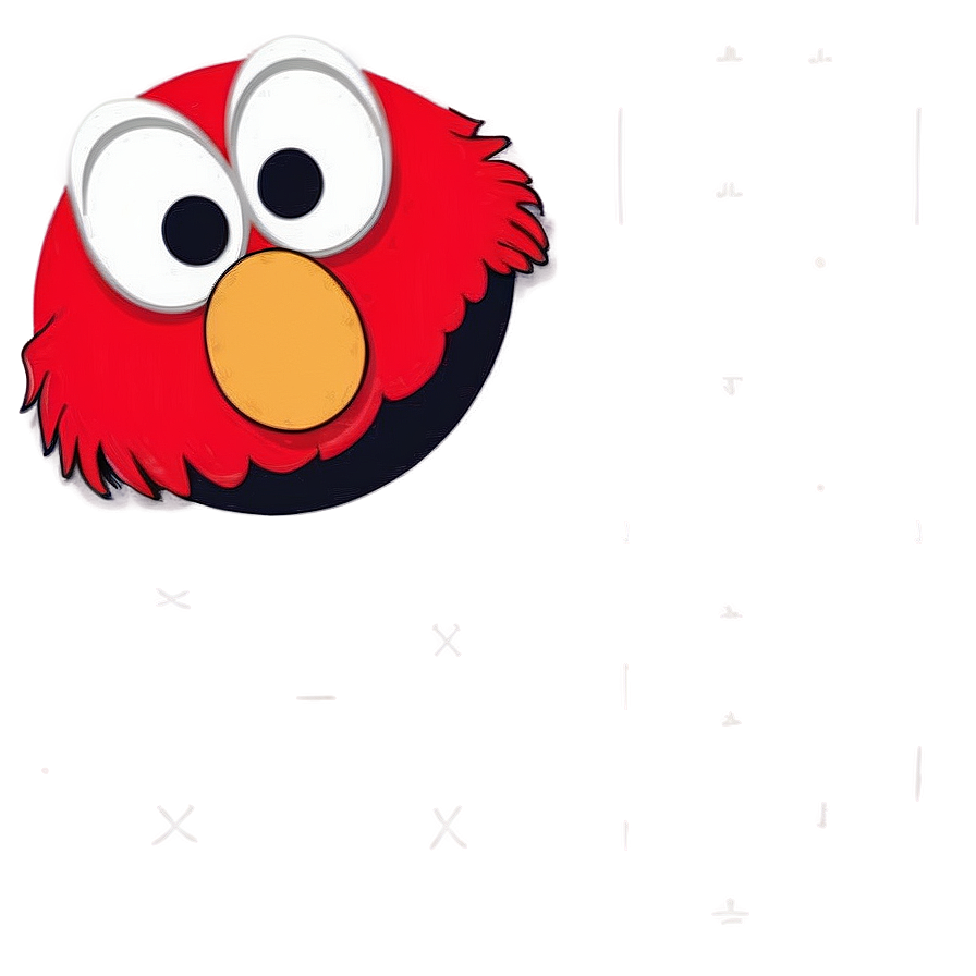 Elmo Face Close-up Png Ecu PNG Image