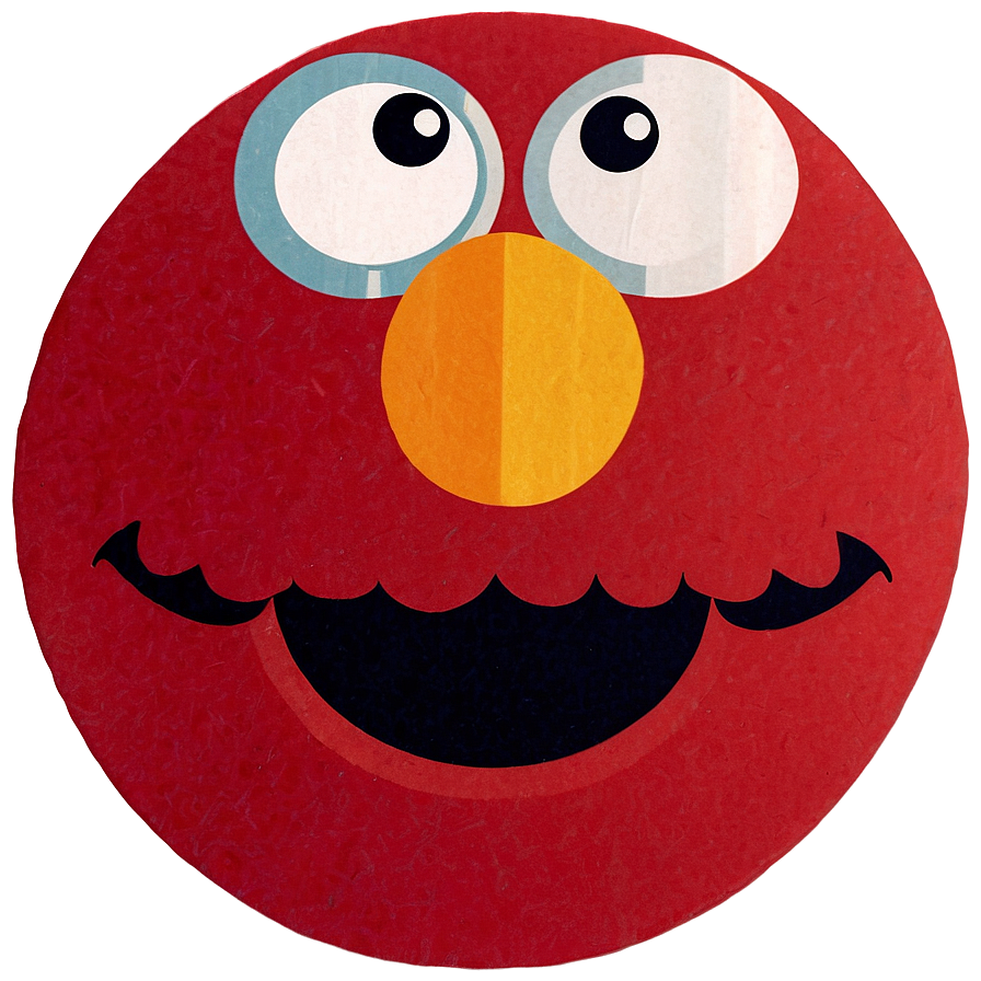 Elmo Face Party Favor Design Png 06212024 PNG Image