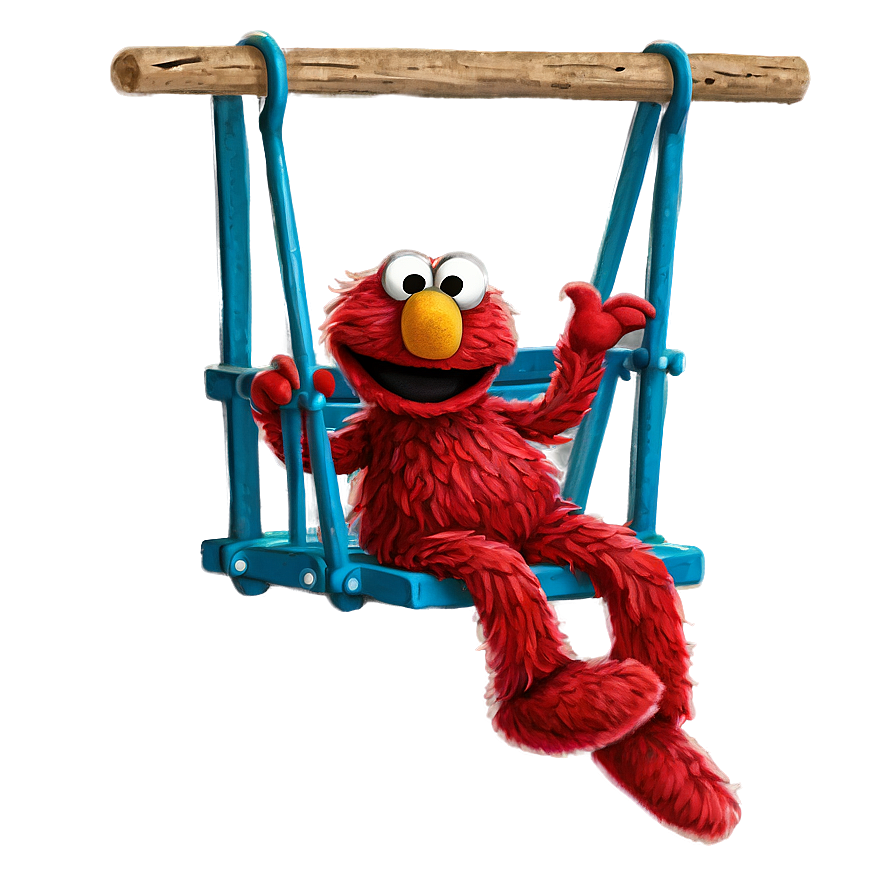 Elmo On A Swing Png Mok77 PNG Image