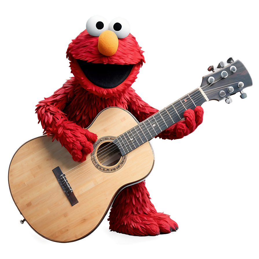 Elmo Playing Guitar Png 05032024 PNG Image