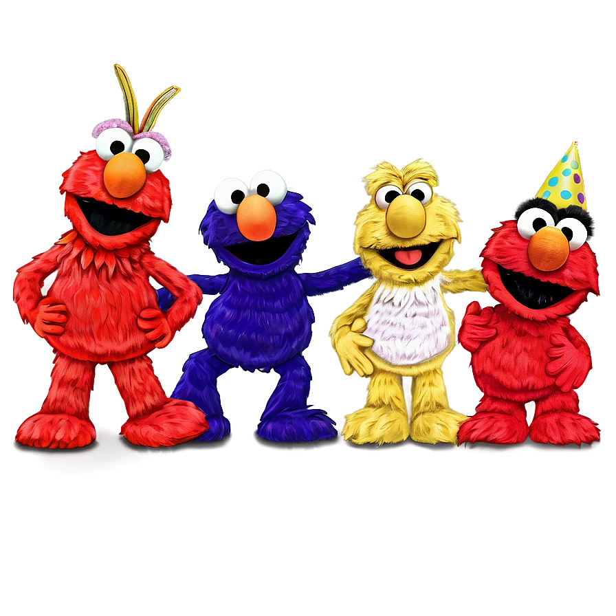 Elmo's World Characters Png Evt59 PNG Image