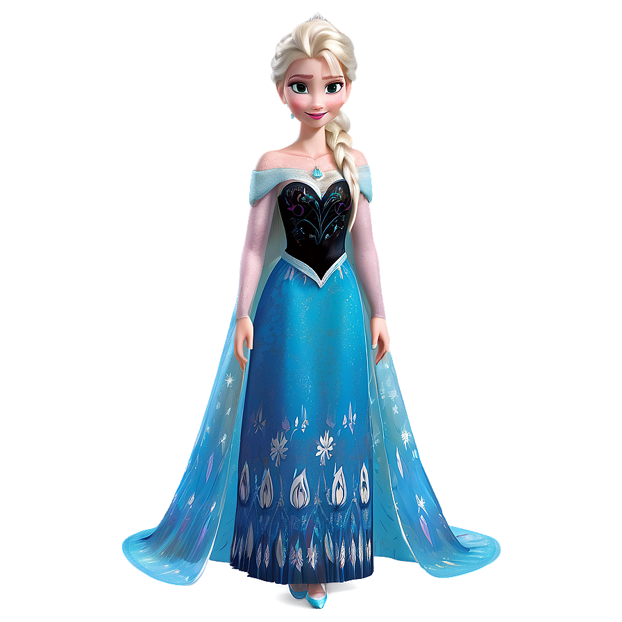 Elsa Frozen Coronation Dress Png Iqr PNG Image