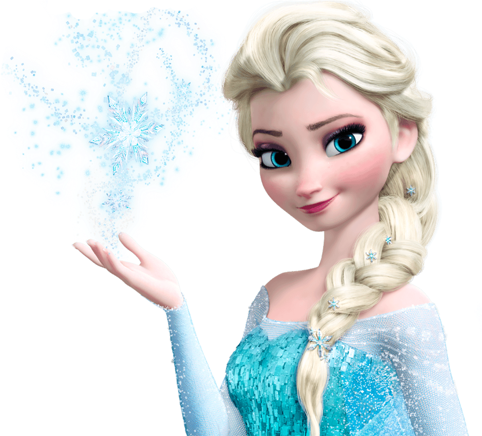 Elsa Magic Snowflake Creation PNG Image