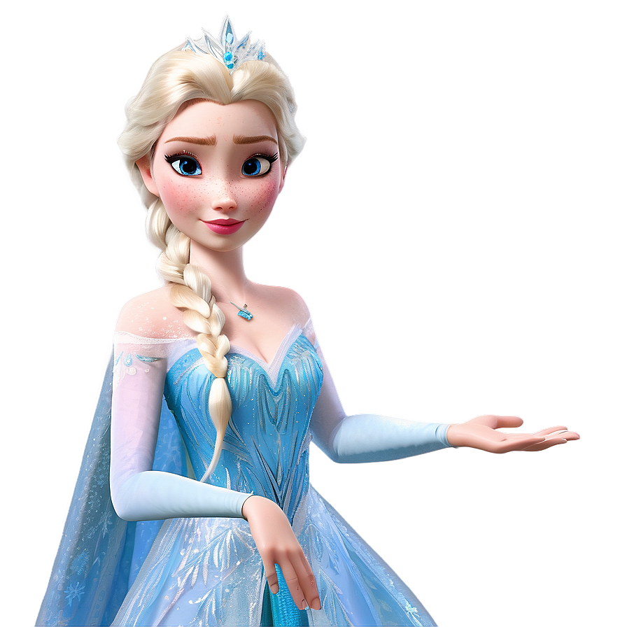 Elsa Snow Queen Costume Png Pvo PNG Image