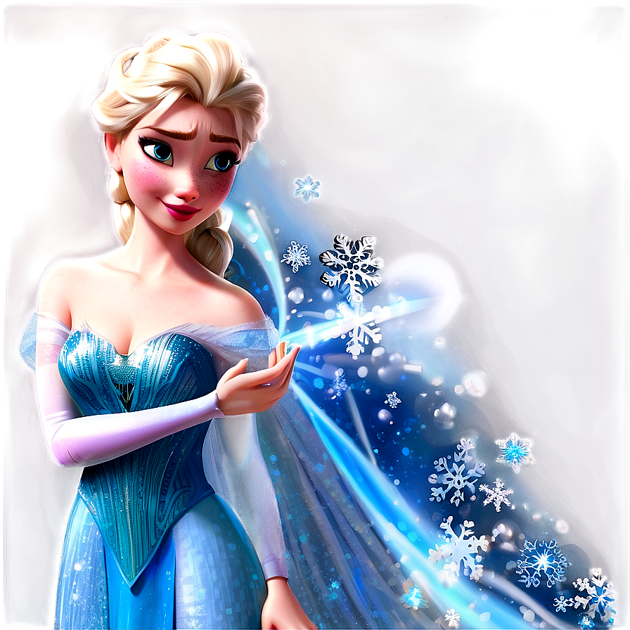 Elsa Snowflake Design Png 05212024 PNG Image