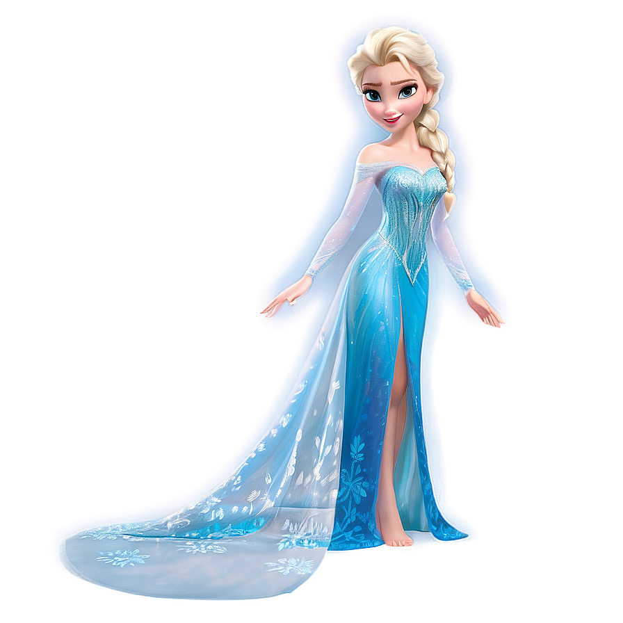 Elsa Transforming Dress Png Jqg PNG Image