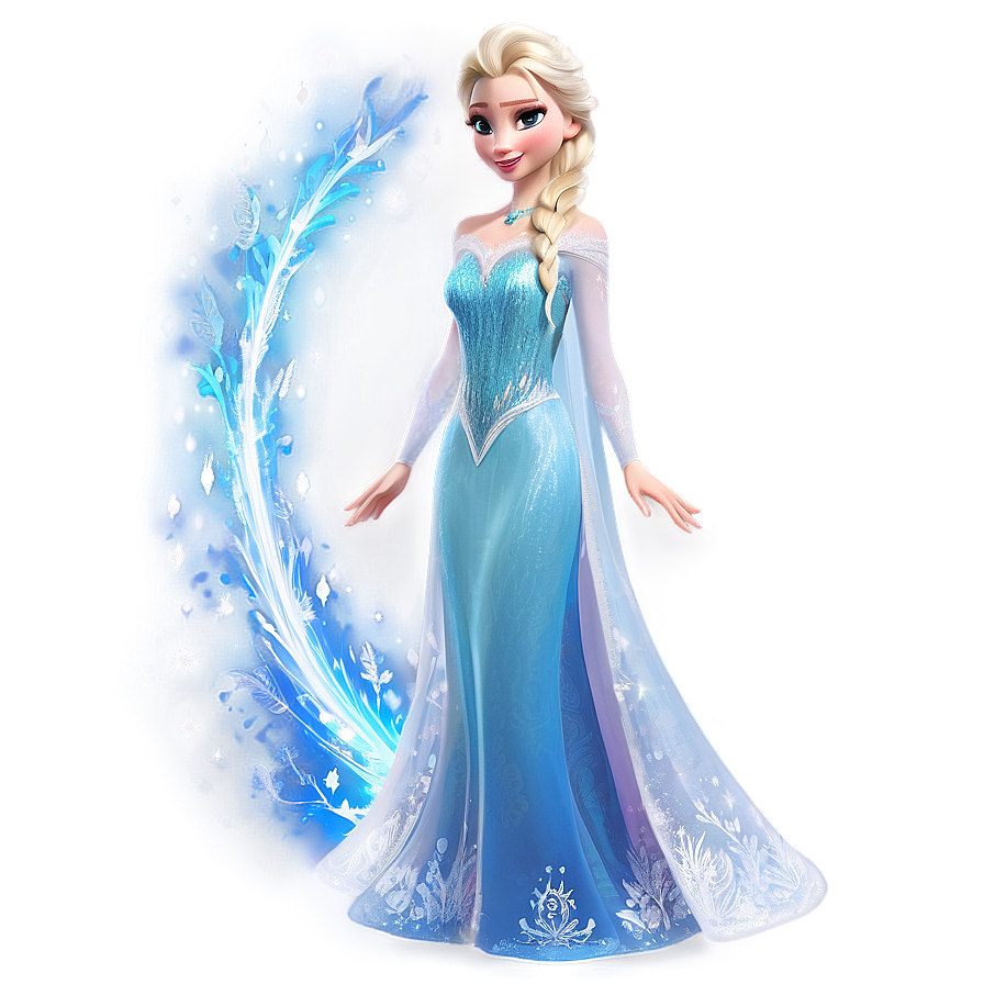 Elsa Winter Magic Aura Png Efv PNG Image