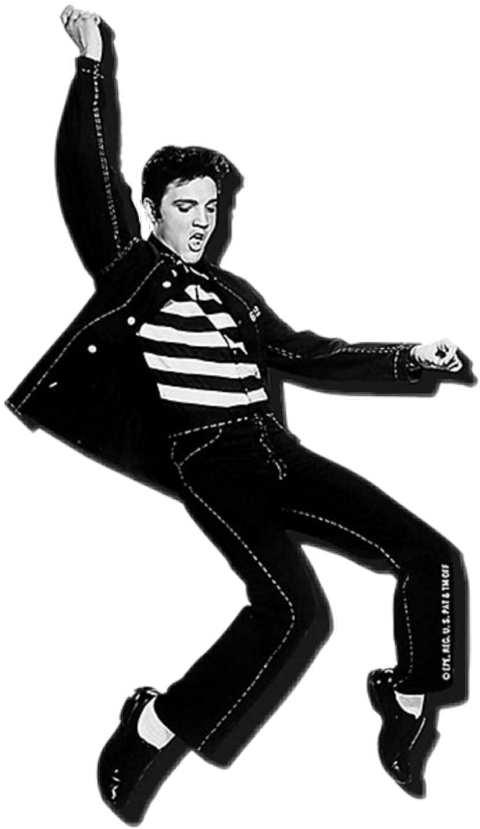 Elvis Presley Iconic Dance Pose PNG Image