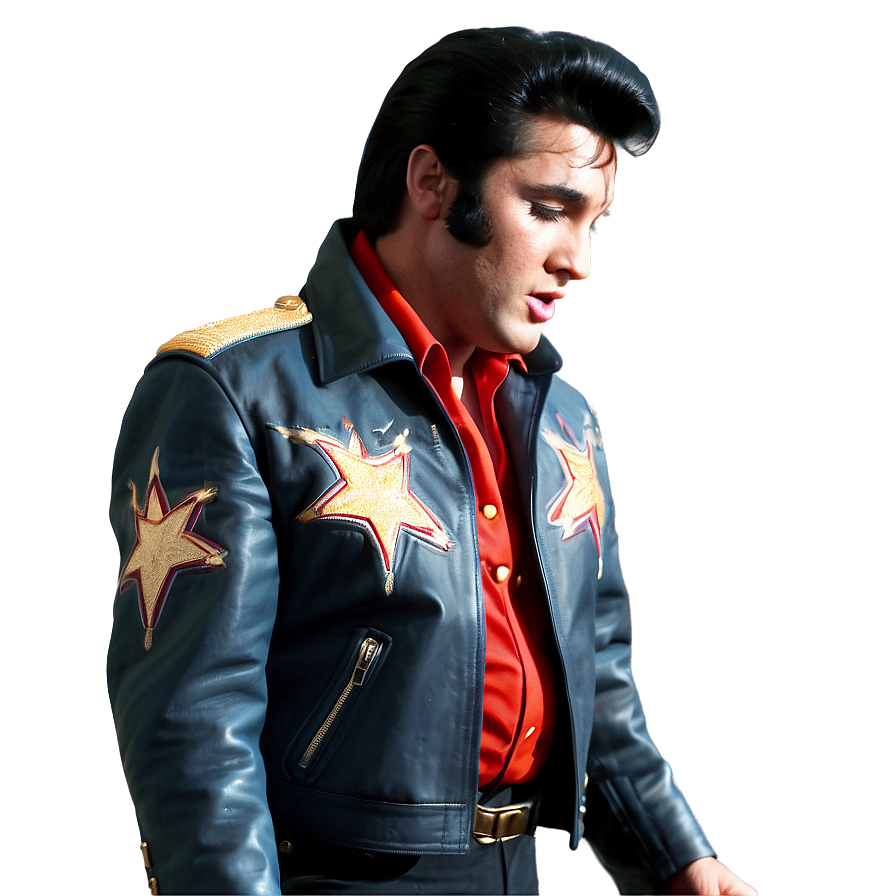 Elvis Presley Leather Jacket Png Fri PNG Image