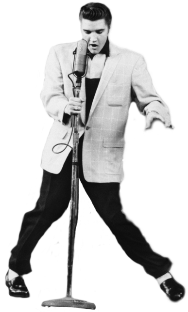 Elvis Presley Performingin Concert PNG Image