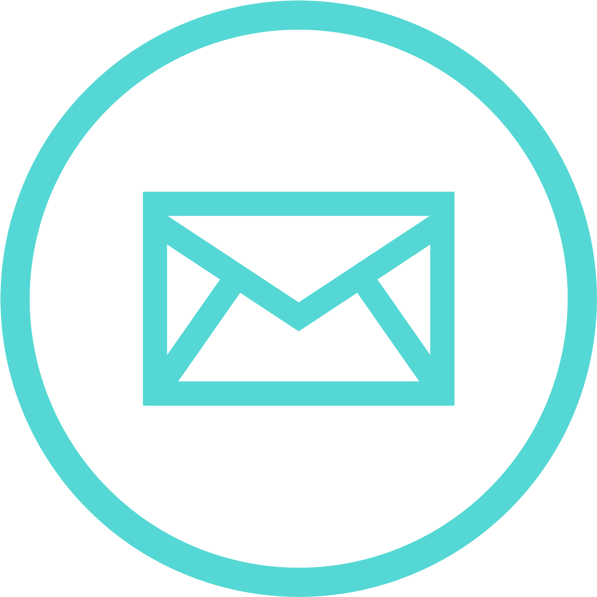 Email Icon Blue Circle PNG Image