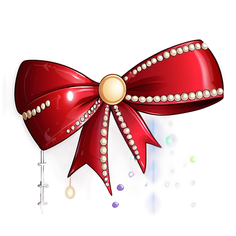 Embellished Red Bow Png 83 PNG Image