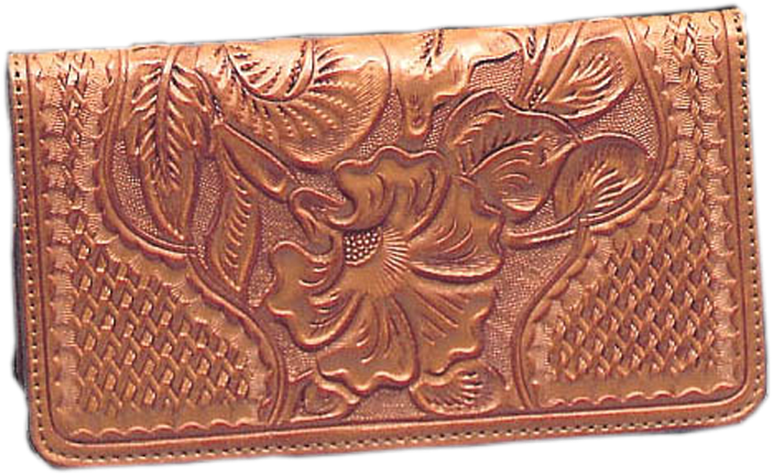 Embossed Leather Wallet PNG Image