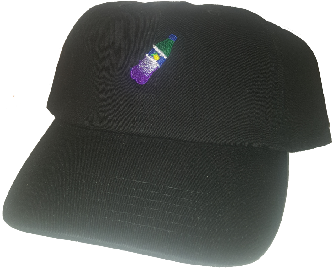 Embroidered Bottle Cap Black Cap PNG Image